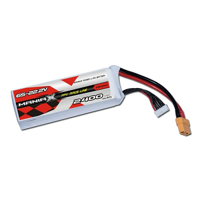 6S-22.2V 2400mAh 150C FPV Racing Lipo Bateri