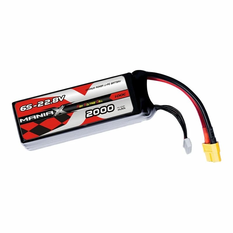 Bateri Lipo 6S-22.8V 2000mAh 100C