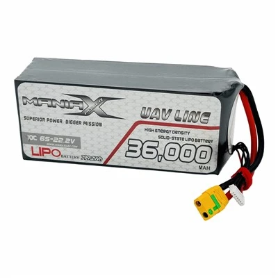 ManiaX Solid-State Lipo 6S-22,2V 36,000mAH 10C Dron & Bateri UAV